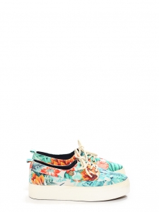 Tropical printed cotton canvas CYPRESS sneakers NEW Retail price €70 Size 37
