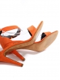 ICONIC sandals in bright orange suede leather NEW Retail price €550 Size 37
