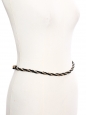 Gold and black braided chain belt Size S/M