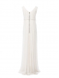 Robe longue en mousseline plissée blanc écru Px boutique 4400€ Taille 36