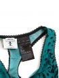 x OPENING CEREMONY Brassière de sport imprimé léopard vert émeraude Px boutique 95€ Taille XS