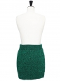 Green and black mottle knit stretch mini skirt Retail price €150 Size S/M