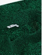 Mini jupe stretch moulante en laine tricotée verte et noire Px boutique 150€ Taille 36/38