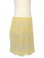 Mini jupe en crochet jaune Px boutique 560€ Taille