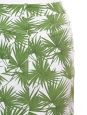 Jupe en coton stretch imprimé végétal vert et blanc Px boutique 600€ Taille 38