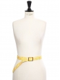 Floral printed cotton fine belt with square buckle Size S to L