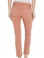 Jean skinny slim fit en coton stretch rose pêche Px boutique 160€ Taille 34