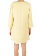 Robe Scalloped en lin et soie jaune Px boutique 800€ Taille 40