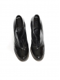Black patent leather wedge ankle boots Retail price €600 Size 39