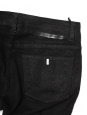 Black cotton slim fit denim pants with zipped ankles Retail price €225 Size 36