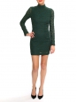 Green HARLEM DUCHESS embroidered dress Retail price €435 Size XS