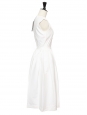 REGAN White stretch-crepe dress NEW Retail price €1130 Size XS