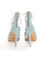 BOOMERANG Sky blue denim stiletto sandals NEW Retail price €1180 Size 37