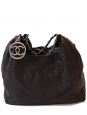 Dark brown distressed caviar leather COCO Cabas XL bag Retail price €2000