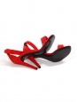 High heel red suede ankle strap sandals NEW Retail price €610 Size 37