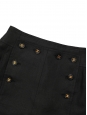 Black linen sailor skirt Retail price €1800 Size XS/S