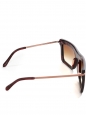 DERBY DOOMSDAY Burgundy and pink oversized frame sunglasses NEW Retail price €250