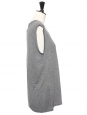 Sleeveless light grey round neck t-shirt NEW Size XS
