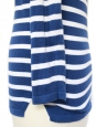 Pull marinière col bateau en coton bleu et blanc Prix boutique 135€ Taille 36