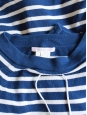 Pull marinière col bateau en coton bleu et blanc Prix boutique 135€ Taille 36