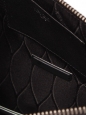 Black leather FIRE zipped clutch NEW Retail price $460