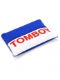 Pochette zippée TOMBOY en néoprène bleu, blanc et rouge