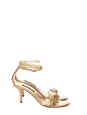 Sandales à franges en cuir doré Px boutique 650€ Taille 35,5
