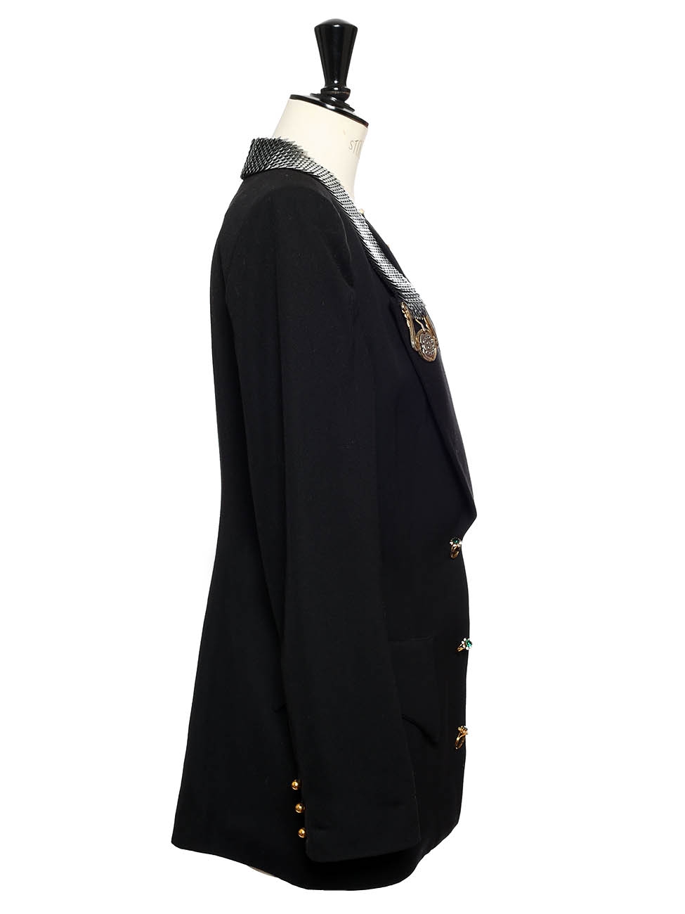 Louise Paris - PATRICIA FORGEAL Black wool-blend blazer jacket ...