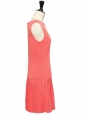 Camellia pink stretch jersey sleeveless dress Size 36