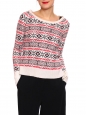 NEIGE White, red and black printed ski jumper Retail price €185 Size 36