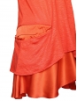 Bright coral red linen and silk dress Retail price €350 Size 36