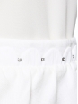 Off white linen skirt embroidered with Swarovski crystals Retail price €900 Size 40