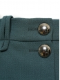 Jupe trapèze en laine vierge vert kaki NEUVE Prix boutique 600€ Taille 40