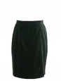 English green velvet and silk pencil skirt Retail price €600 Size 38/40