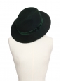 GEORGINA Dark green wool-felt fedora hat Retail price €366