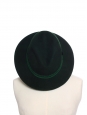 Chapeau Fedora GEORGINA en feutre de laine vert sombre Prix boutique 366€