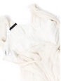 Robe en mousseline de soie plissée blanche NEUVE Prix boutique 3000€ Taille 36