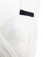 Robe en mousseline de soie plissée blanche NEUVE Prix boutique 3000€ Taille 36