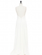 White silk crepe open back LIBELLULE long bridal dress Retail price €2300 Size 36