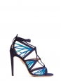 VERY HOLLI Ocean and lagoon blue high heel sandals Retail price €750 Size 38.5