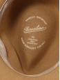 Chapeau Borsalino en feutre de laine marron noisette NEUF Prix boutique 280€ Taille 56