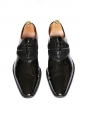 Black patent leather and suede calf Oxford shoes Retail price €610 Size 43.5