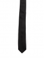 Cravate fine classique en soie noire Prix boutique 125€
