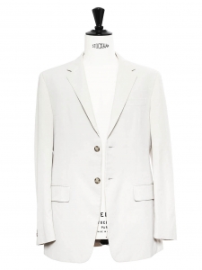 Ecru classic blazer jacket Retail price €950 Size 50 / M