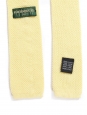Yellow wool knitted squared bottom tie NEW