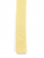 Yellow wool knitted squared bottom tie NEW