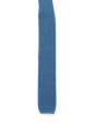 Cravate tricotée en maille de laine bleu azur à bout carré NEUVE