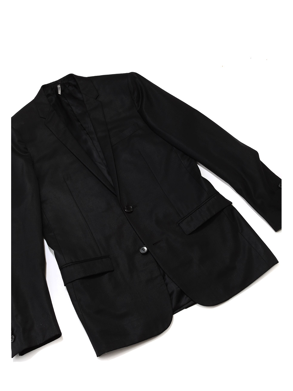 ジャケット・アウター DIOR HOMME Tailored Jacket Black wool 44 Vintage Christian Dior Suit Jacket Mens 44L Black Single Breasted