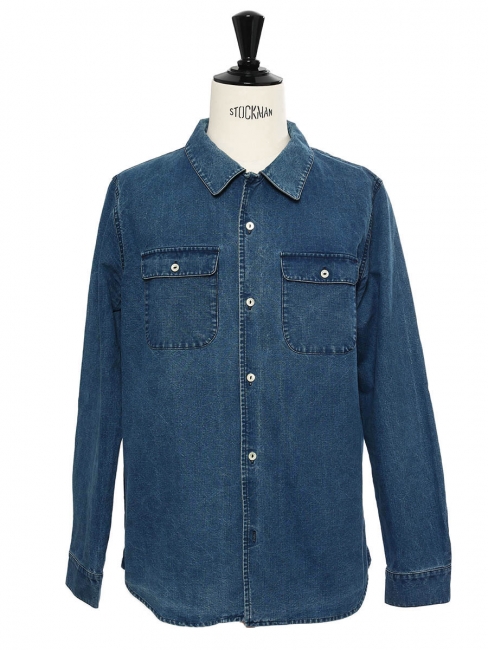 Chemise en jean bleu denim Prix boutique 165€ Taille L