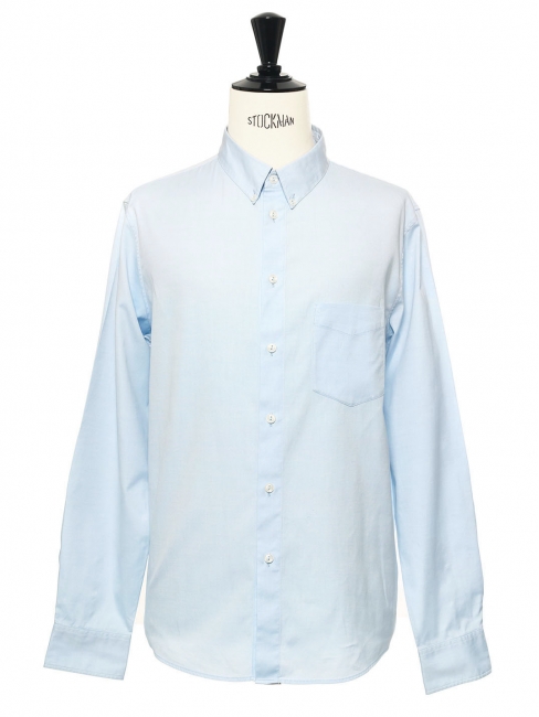 Chemise Oxford en coton bleu clair NEUVE Prix boutique 150€ Taille L